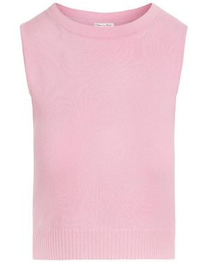 Oscar de la Renta Cropped-Wolloberteil - Pink