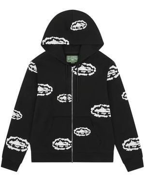 DENIM TEARS X Corteiz Hoodie Mit Kranz-Print - Schwarz