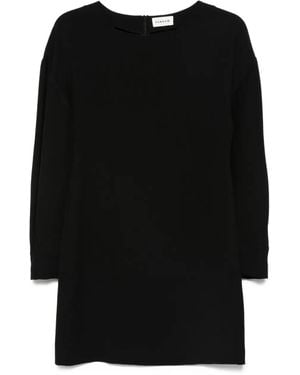 P.A.R.O.S.H. Three-Quarter Sleeve Dress - Black