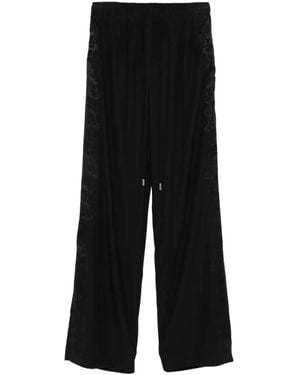 Ermanno Scervino Kordelzug-Hose mit Spitzeneinsatz - Schwarz