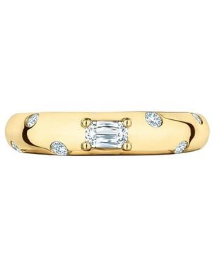 Kwiat 18Kt Cobblestone Ashoka Gelbgoldring Mit Diamanten - Mettallic