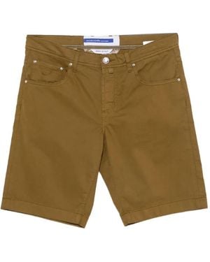 Jacob Cohen Short Chino Nicolas À Patch Logo - Green