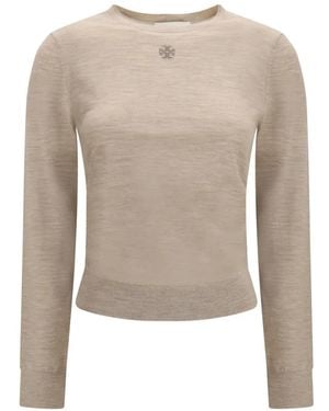 Tory Burch T Monogram Pullover - Weiß
