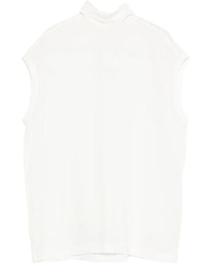 Brunello Cucinelli Top Met Col - Wit