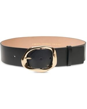 Carolina Herrera Leather Belt - White