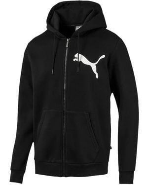 PUMA Full-Zip Logo Hoodie - Black