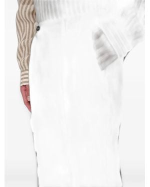 PT Torino Elasticated-Waist Trousers - White