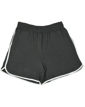 Brunello Cucinelli Piped-Trim Shorts - Black