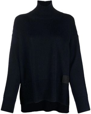 Dondup Roll-Neck Knitted Sweater - Blue