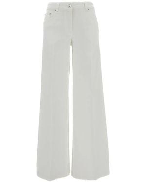 True Royal Wide-Leg Trousers - White