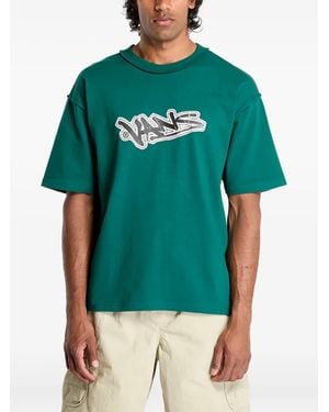 Vans Slap Graffiti-Print Boxy T-Shirt - Green
