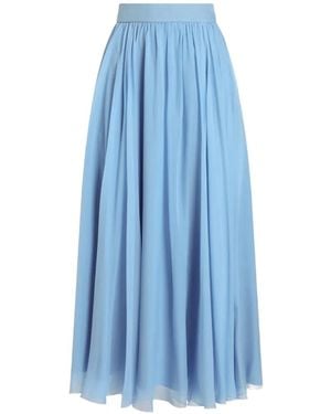 Dolce & Gabbana Chiffon Circle Skirt - Blue