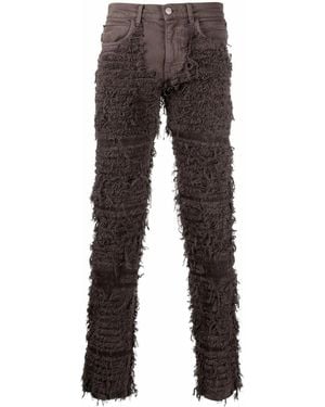1017 ALYX 9SM Vaqueros slim deshilachados - Marrón