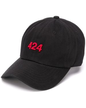 424 Embroidered Logo Cap - Black