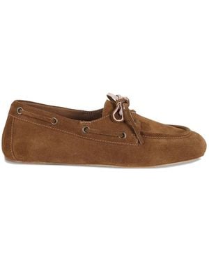 3Juin Lace-Up Boat Shoes - Brown