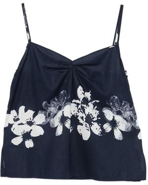 Iceberg Floral Top - Blue