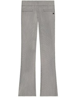 Courreges Houndstooth Trousers - Grey