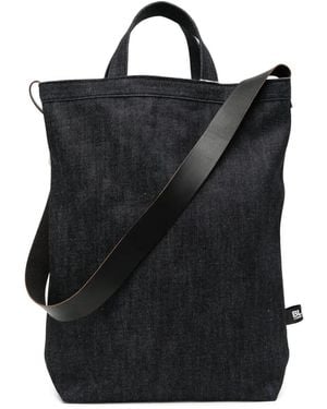 COMME DES GARÇON BLACK Denim Tote Bag - Black