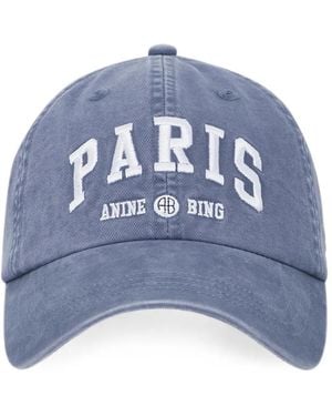 Anine Bing Jeremy Baseball Cap Paris College - Blue