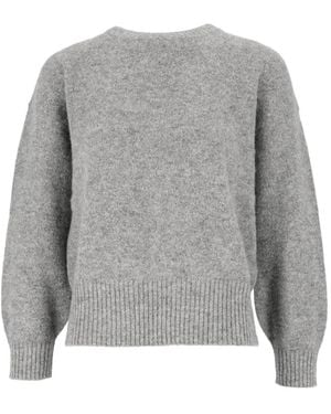 Kangra Oversized Crew-Neck Sweater - Gray