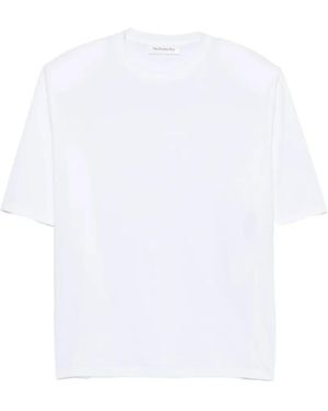 Frankie Shop Anira Padded-Shoulder T-Shirt - White