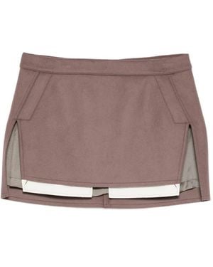 Rick Owens Fog Mini Skirt - Brown