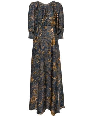FARM Rio Dotted Forest Maxi Dress - Grey