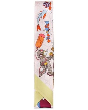 Gucci Sjaal Met Print - Wit