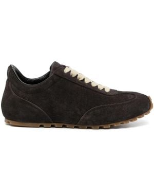 James Perse Baskets En Daim - Noir