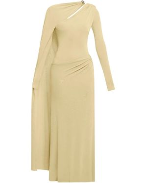 Chats by C.Dam Cape-Sleeve Dress - Yellow