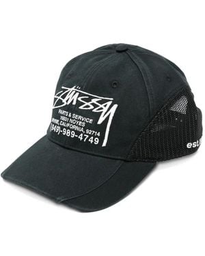 Stussy Casquette Lp Service À Logo - Black