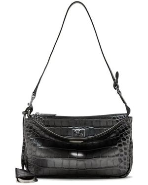 Balenciaga Rodeo Sling Schultertasche Mit Prägung - Schwarz