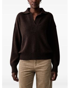 ViCOLO Pull En Maille À Col Polo - Noir