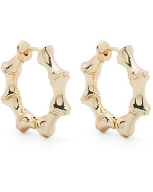Eddie Borgo Bambu Hoop Earrings - Metallic