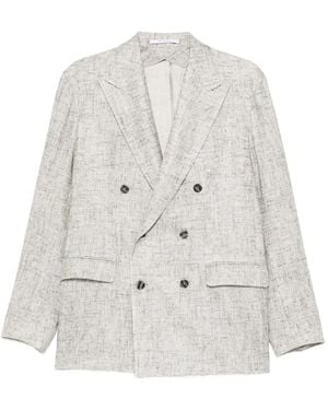 Tagliatore Double-Breasted Jacket - White