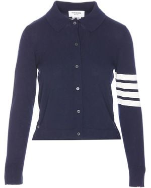 Thom Browne Chemise À 4 Bandes Signature - Blue