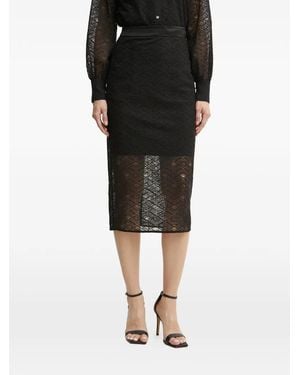 KARL LAGERFELD Lace Skirt - Black