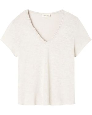 American Vintage Sonoma Raw-Edge T-Shirt - Naturel