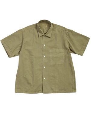 Fortela Button-Fastening Chest-Pocket Shirt - Green