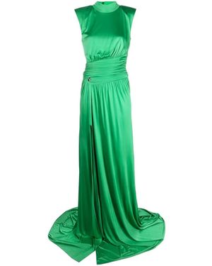 Philipp Plein Gerafftes Abendkleid - Grün