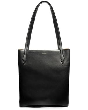 Vera Wang Medium Leather Tote Bag - Black