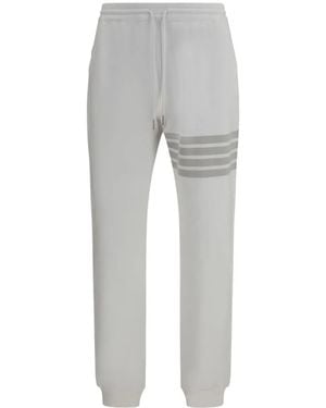 Thom Browne Pantalon De Jogging Surteint À Quatre Rayures - Gris