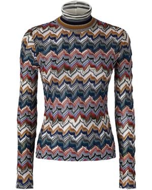 Missoni Wool Blend Roll-Neck Sweater - Multicolour