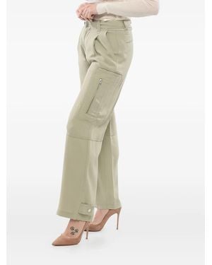 Ami Paris Pleated flared trousers - Weiß