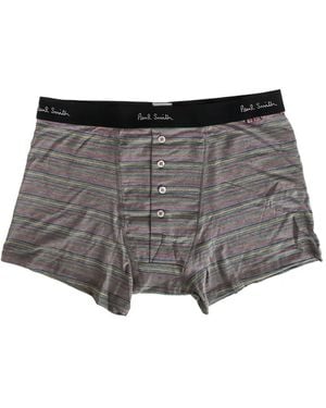 Paul Smith Striped Button-Front Boxers - Gray