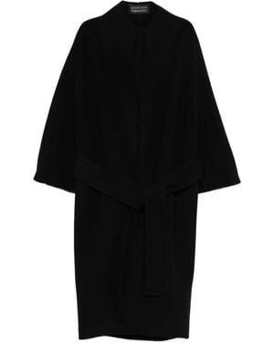 Gianluca Capannolo Tie-Waist Coat - Black