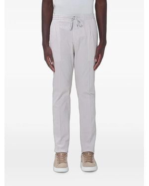 PT Torino Drawstring Seersucker Trousers - Grey