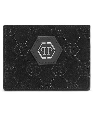 Philipp Plein Logo-Embellishment Cardholder - Black