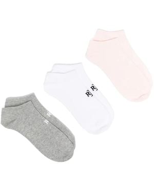 Ralph Lauren Ultra-Low Three Pack Socks - White