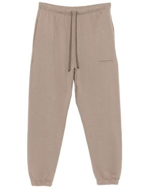 ih nom uh nit Logo-Print Track Trousers - Natural